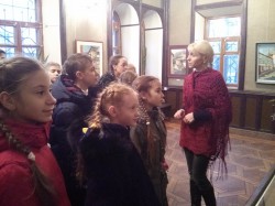 Учні 6 класу в музеї Олександра Осмьоркіна
