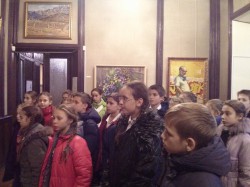 Учні 6 класу в музеї Олександра Осмьоркіна