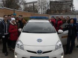 Учні 10-Б класу у Кіровоградському відділі поліції